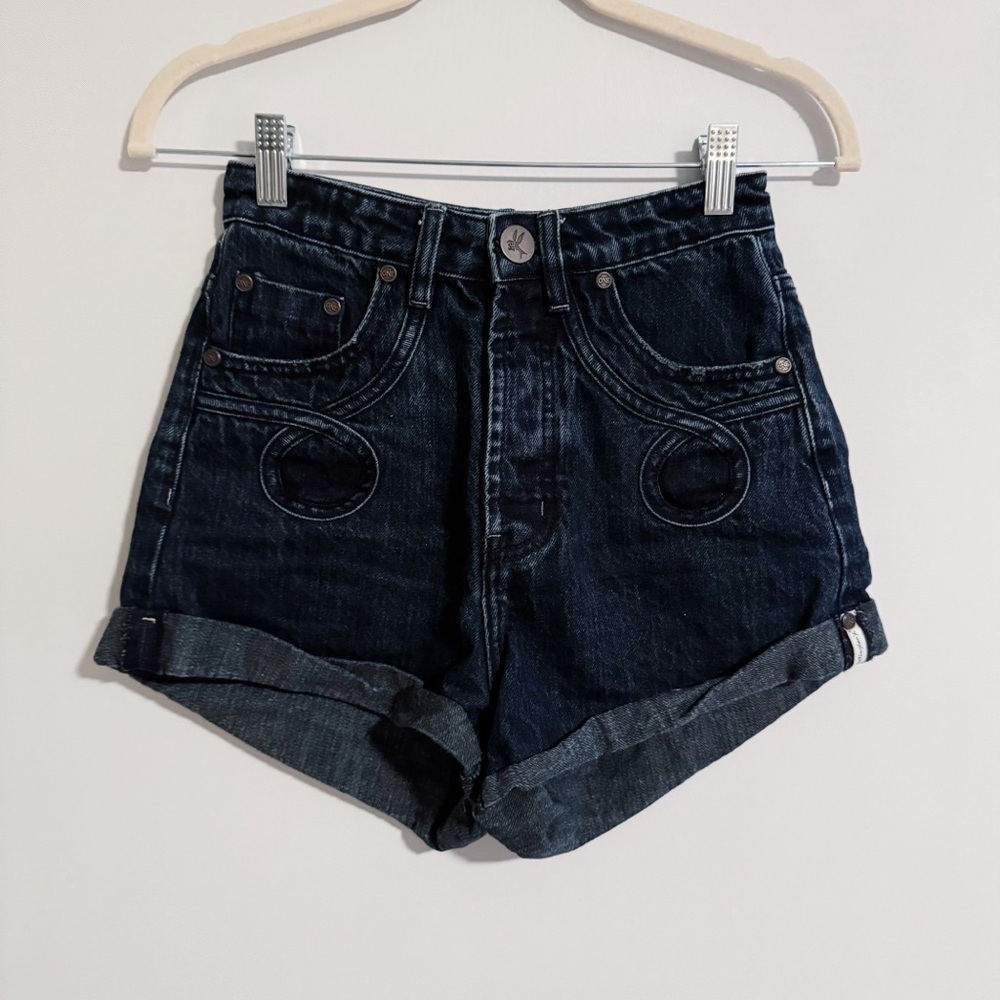 One Teaspoon - Dark Wash Western High Waist Bandits